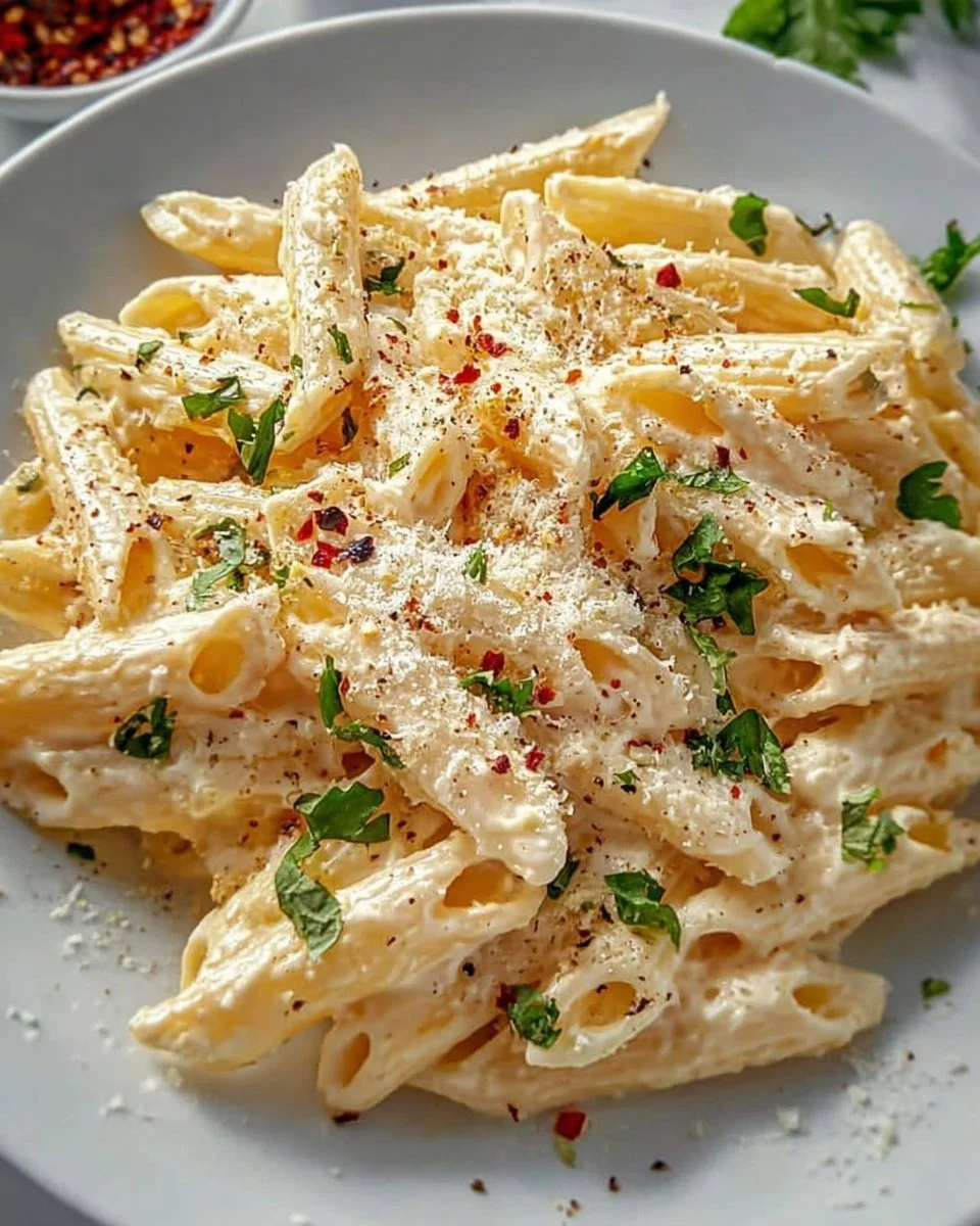 One Pot Creamy Garlic Pasta