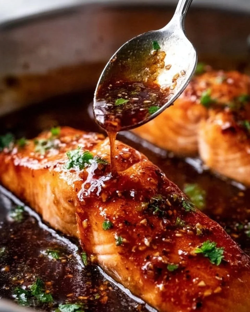 Honey Garlic Glazed Salmon
