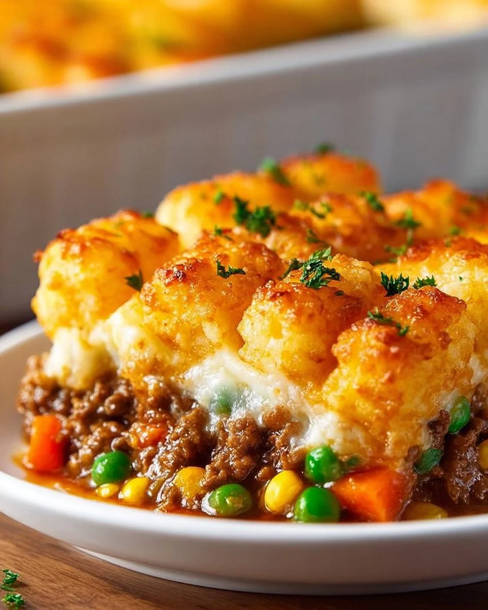 Tater Tot Casserole (No Canned Soup!)