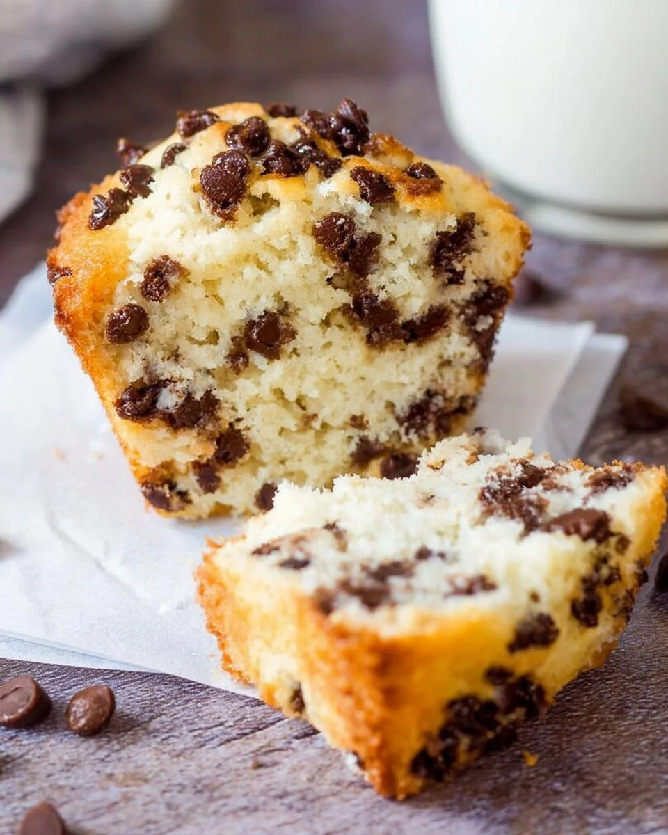 Bakery-Style Chocolate Chip Muffins