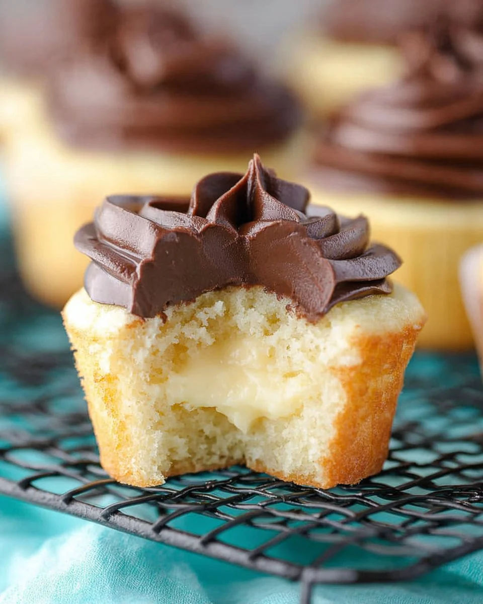 Boston Cream Pie Cupcakes