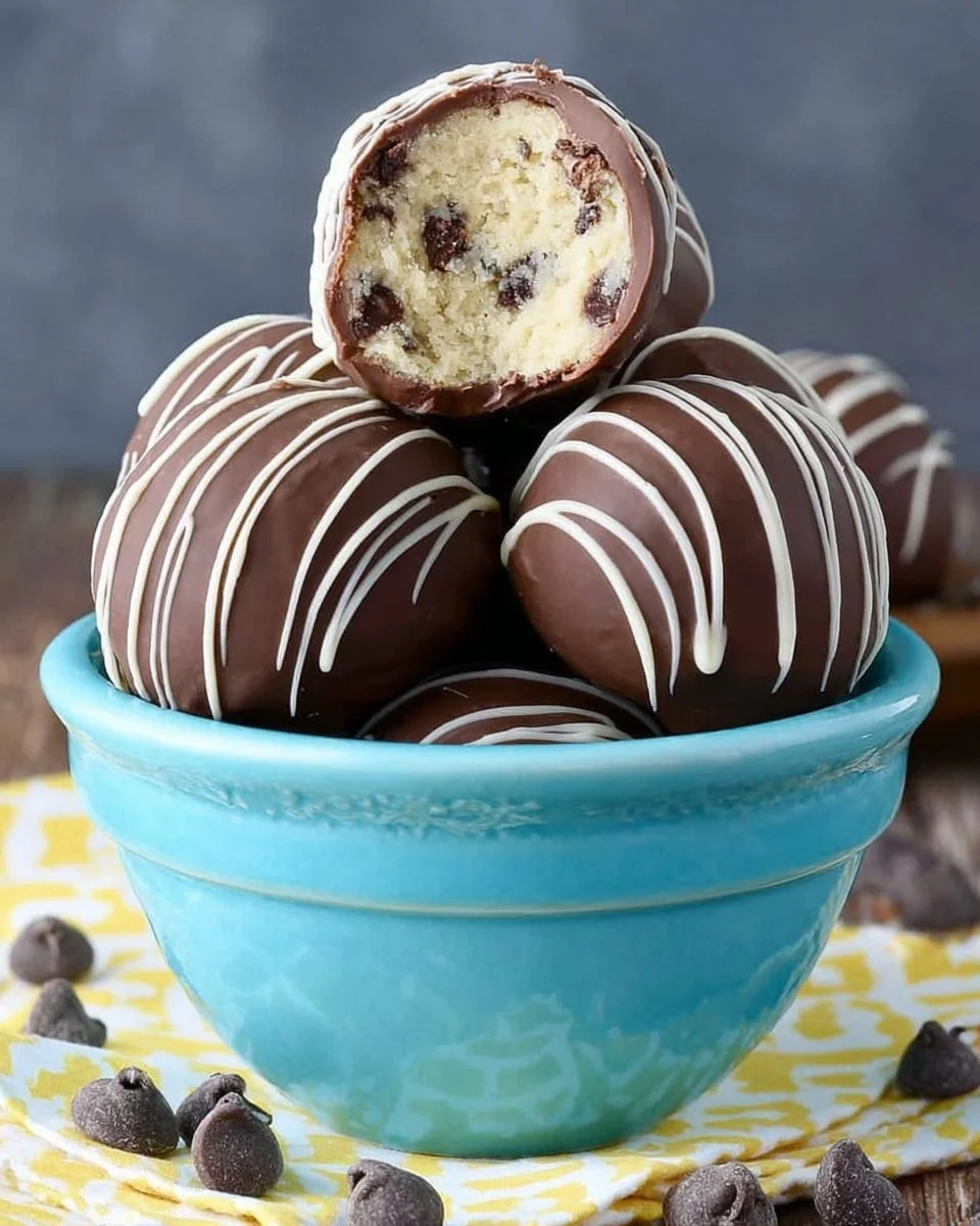 Chocolate Chip Cookie Dough Cheesecake Balls
