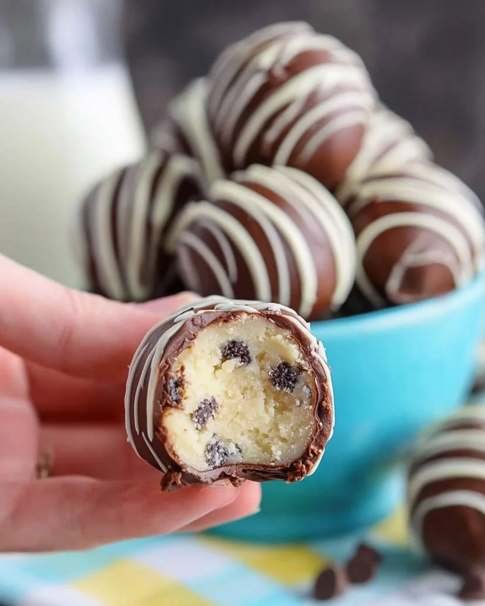 Chocolate Chip Cookie Dough Cheesecake Balls