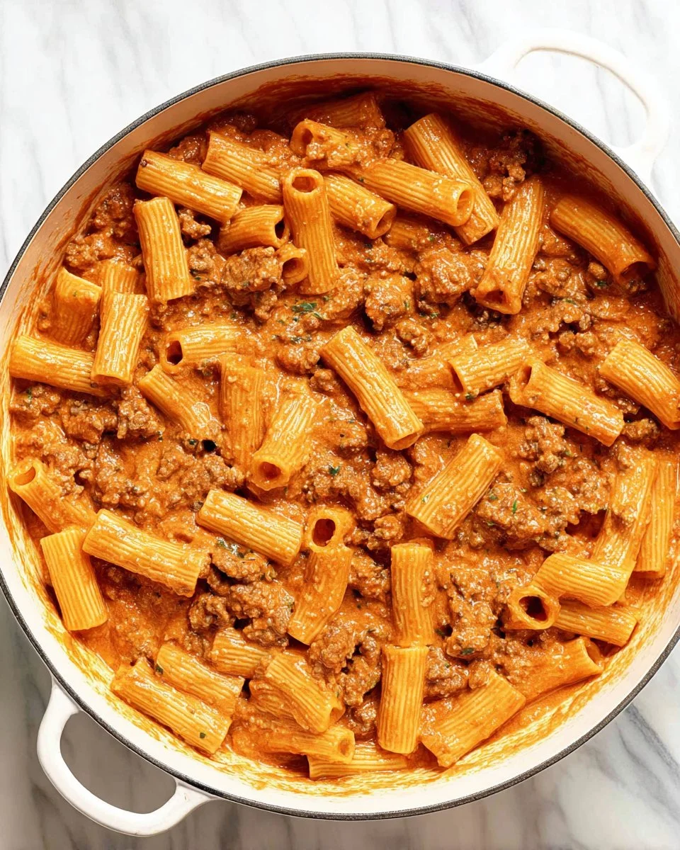 Creamy Sausage Rigatoni Pasta