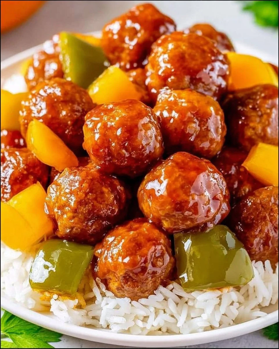 Crock Pot Sweet and Sour Meatballs