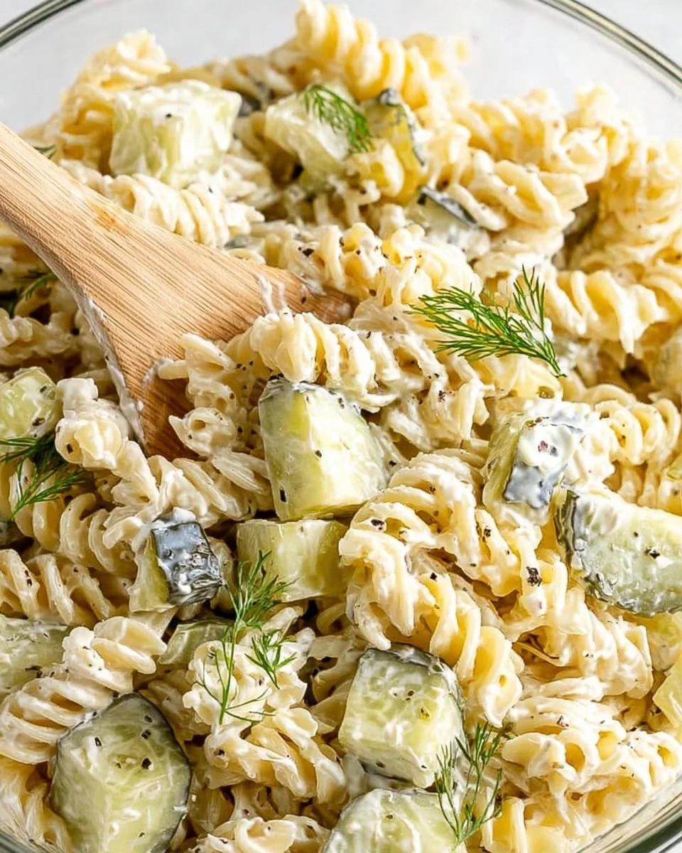 Dill Pickle Pasta Salad