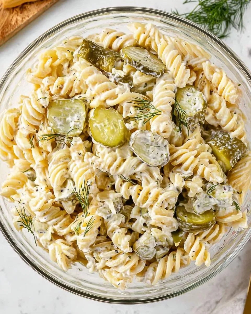 Dill Pickle Pasta Salad