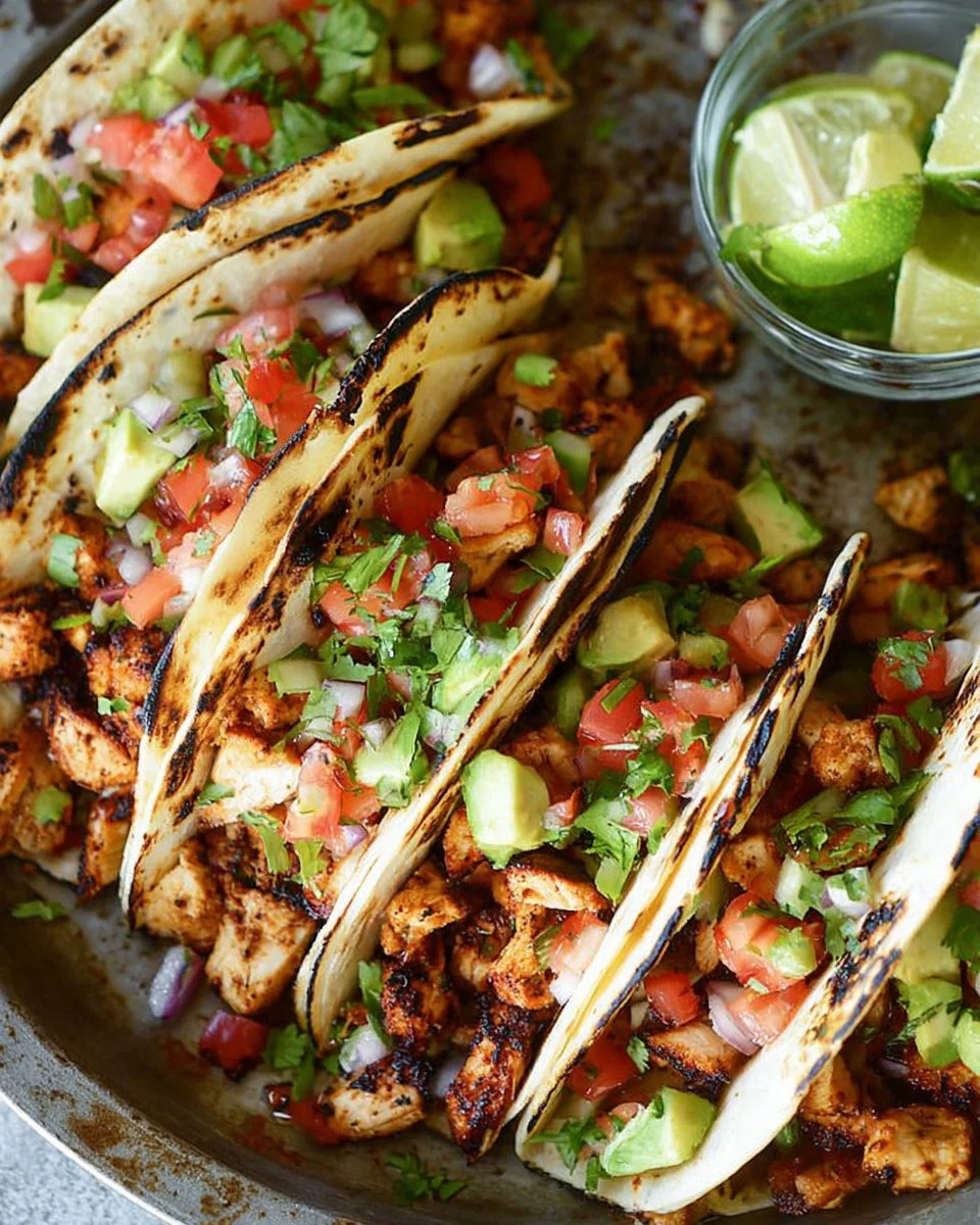 EASY CHICKEN TACOS