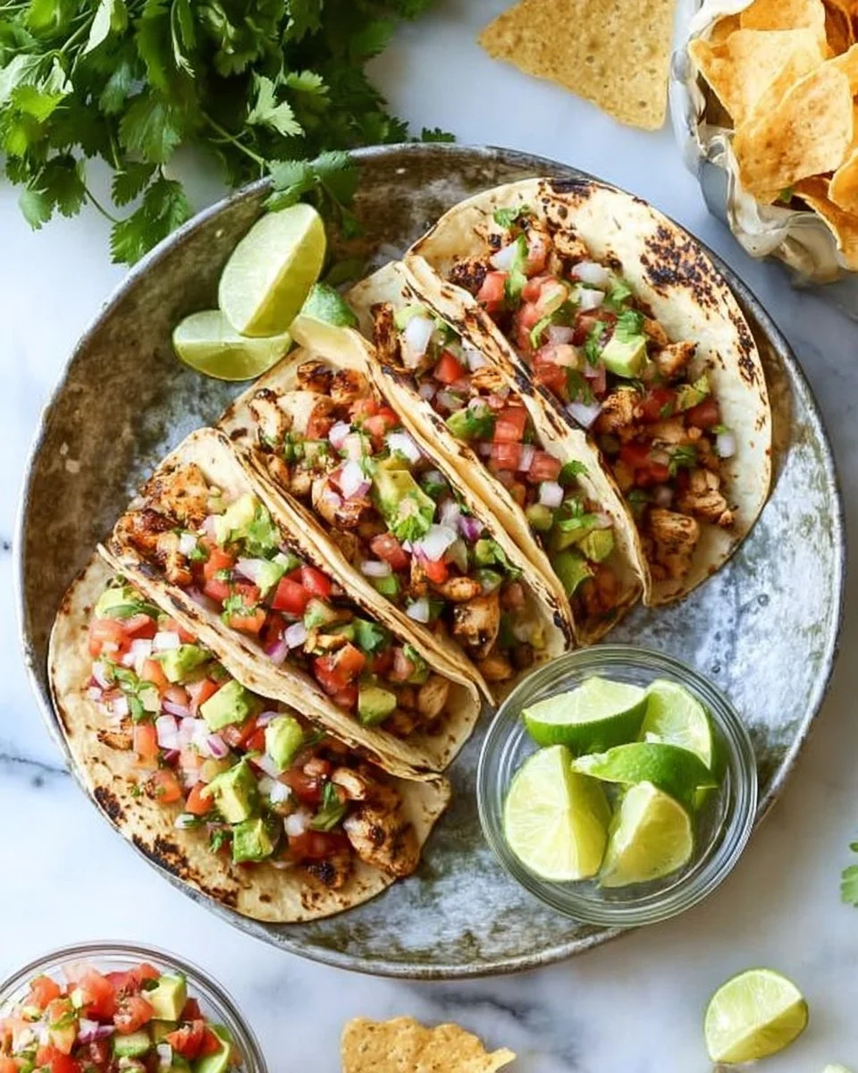 EASY CHICKEN TACOS