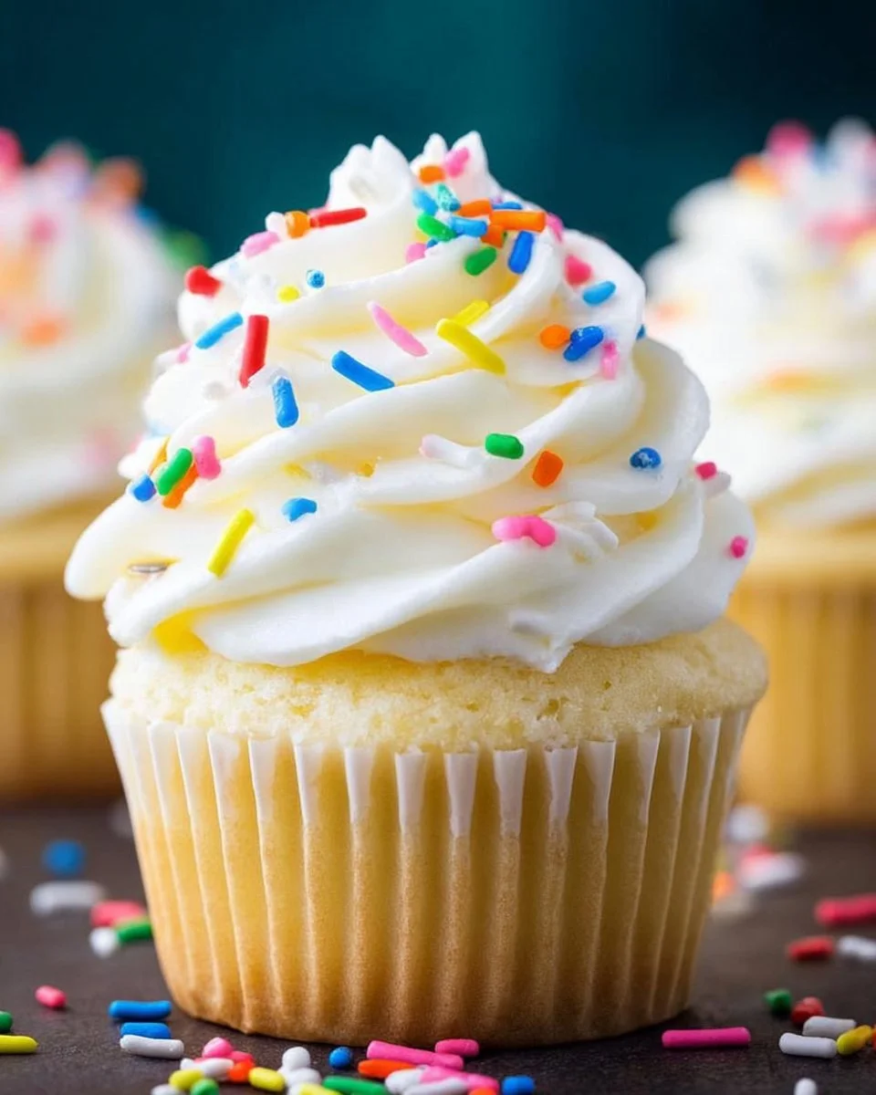 Easy Homemade Vanilla Cupcakes
