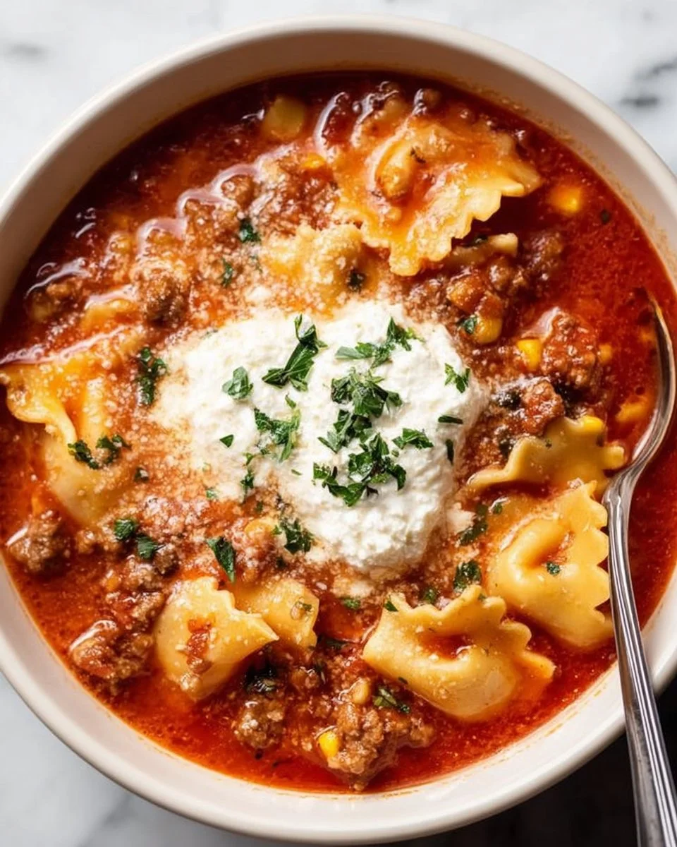 Hearty Lasagna Soup