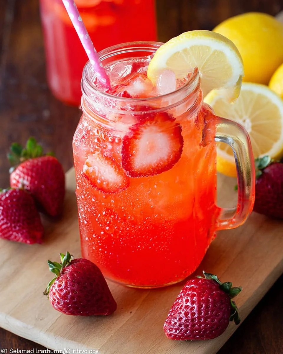 Homemade Strawberry Lemonade
