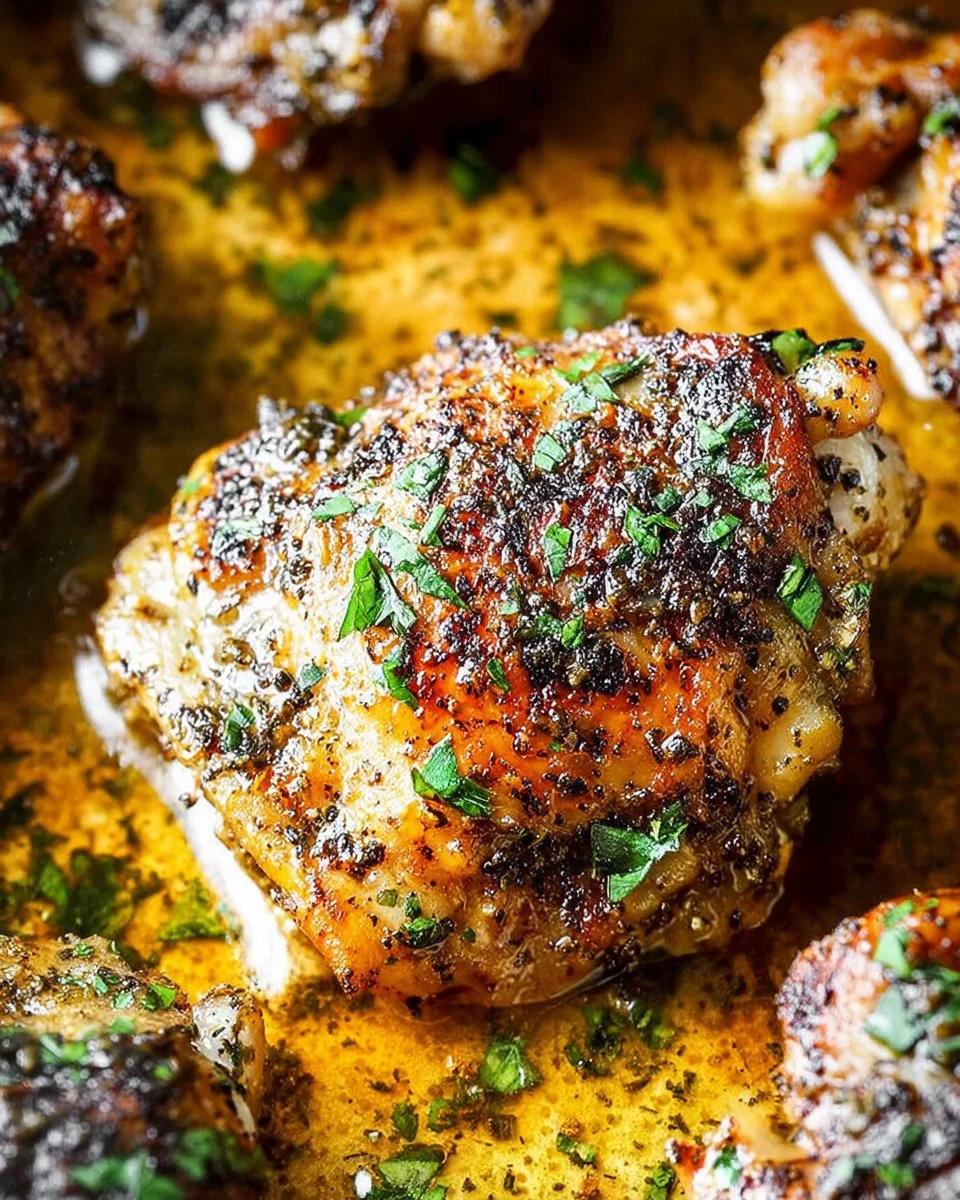 Oven Baked Chicken Thighs