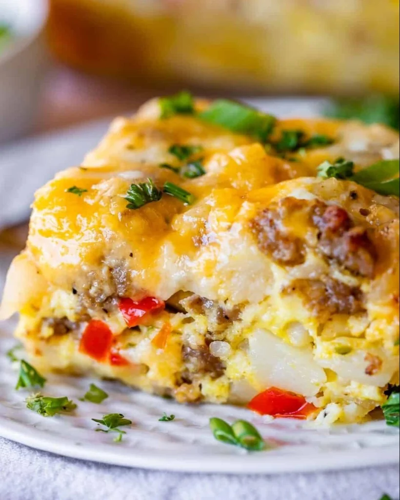 Sausage Hashbrown Breakfast Casserole