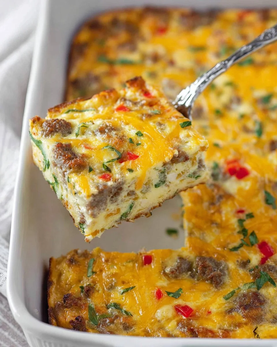 Sausage Hashbrown Breakfast Casserole