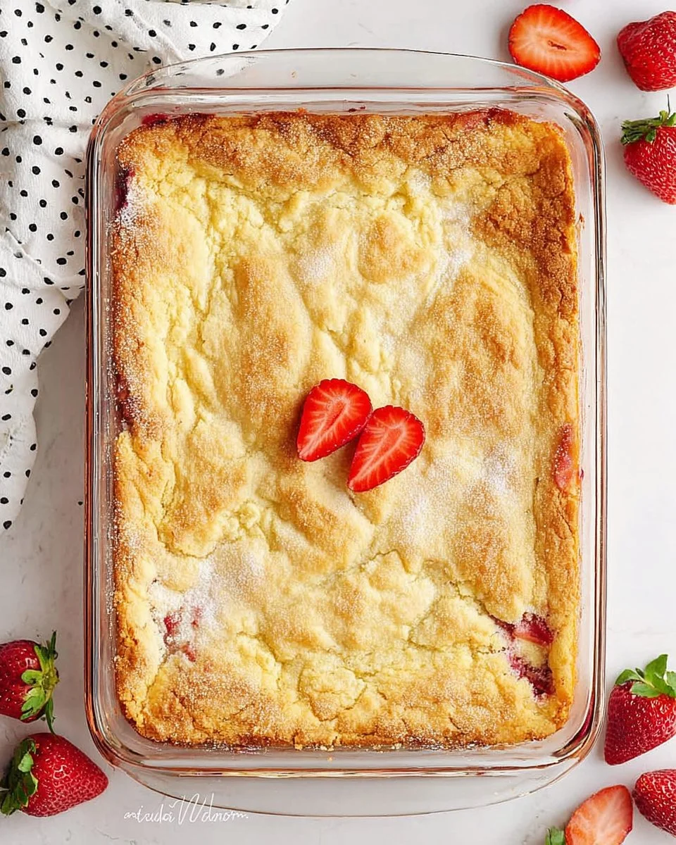 Strawberry Cheesecake Dump Cake